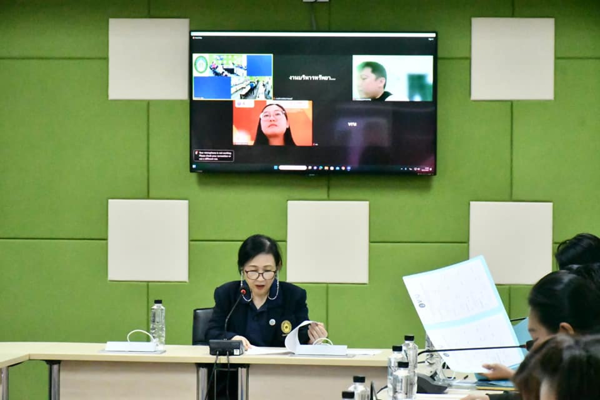 ประชุมคณะกรรมการดำเนินงานจัดการความรู้และนวัตกรรมในระดับมหาวิทยาลัย ประจำปีงบประมาณ 2567